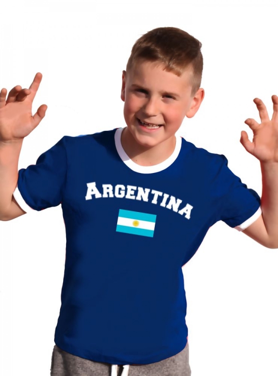 WM 2018 Fußball alle Nationen Kinder T-Shirt Trikot  Deutschland England Frankreich Brasilien... alle 30 Länder Gr.128 140 152 164 176 cm