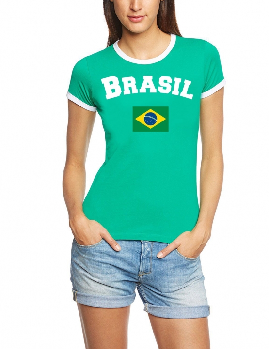 WM 2018 Fußball alle Nationen Damen T-Shirt Trikot S-XXL Deutschland England Frankreich Brasilien... alle 32 Länder