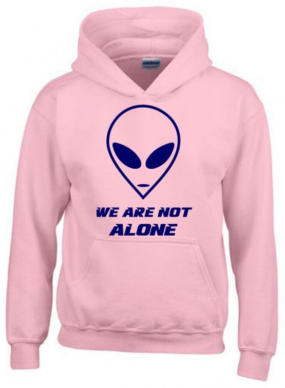 We are not alone ! Alien Kinder Sweatshirt mit Kapuze HOODIE Kids Gr.128 - 164 cm