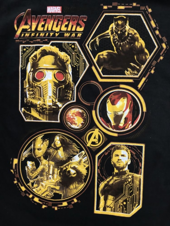 Avengers block Characters Infinity War ORIGINAL schwarz Grössen S M L XL 2XL