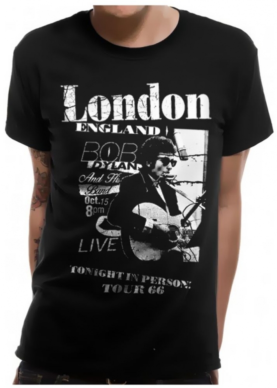 Bob Dylan Live in London ORIGINAL schwarz Grössen S M L XL 2XL