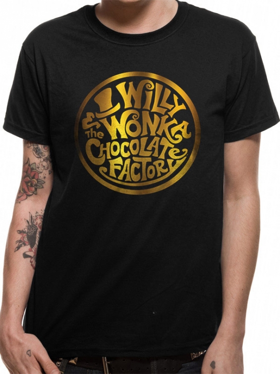 Willy Wonka The Chocolate Factory Golden Ticket ORIGINAL  T-Shirt Schwarz Gr. S M L XL 2XL