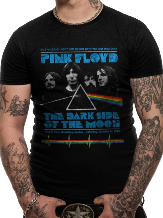 PINK FLOYD WEMBLEY the dark side of the moon ORIGINAL schwarz Grössen S M L XL 2XL