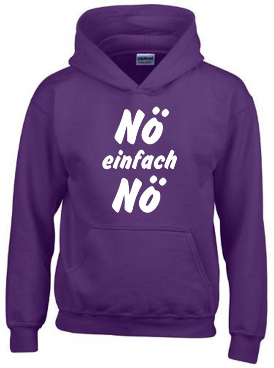 NÖ einfach NÖ ! Hoodie Sweatshirt mit Kapuze Gr. 116 128 140 152 164 cm