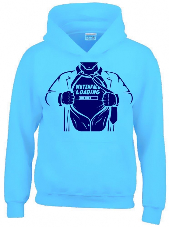 WUTANFALL LOADING ! Hoodie Sweatshirt mit Kapuze Superhelden Gr. 116 128 140 152 164 cm