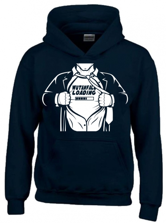 WUTANFALL LOADING ! Hoodie Sweatshirt mit Kapuze Superhelden Gr. 116 128 140 152 164 cm