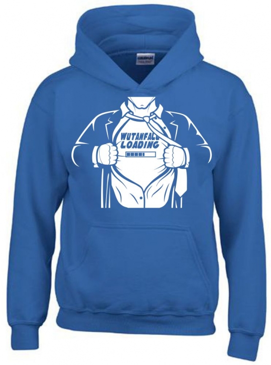 WUTANFALL LOADING ! Hoodie Sweatshirt mit Kapuze Superhelden Gr. 116 128 140 152 164 cm