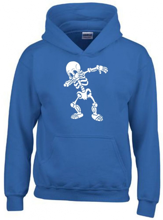 Dabbing Skelett Hoodie Sweatshirt mit Kapuze Gr. 116 128 140 152 164 cm Halloween 3C