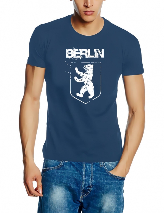 BERLIN T-Shirt oder Sweatshirt Hoodie mit Kapuze schwarz oliv blau Berliner Bär Vintage S M L XL XXL 3XL 4 XL 5XL