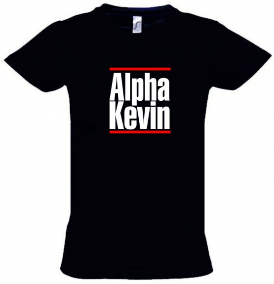 Alpha Kevin schwarz oder dunkelblau Hoodie Sweatshirt mit Kapuze oder T-Shirt Gr. S M L XL XXL 3XL und Kinder 152 164 cm