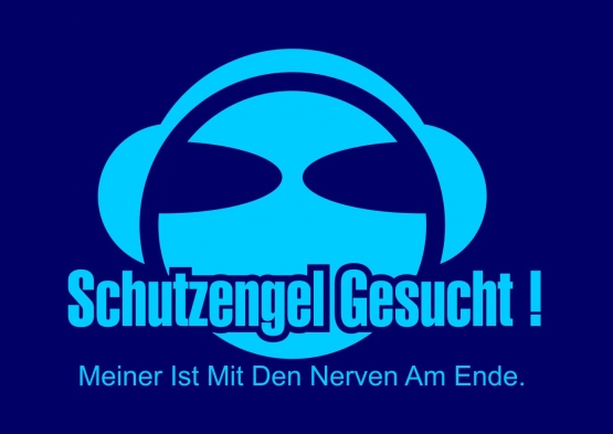 SCHUTZENGEL GESUCHT ! MEINER IST MIT DEN NERVEN AM ENDE. Hoodie Sweatshirt mit Kapuze Gr. 116 128 140 152 164 cm