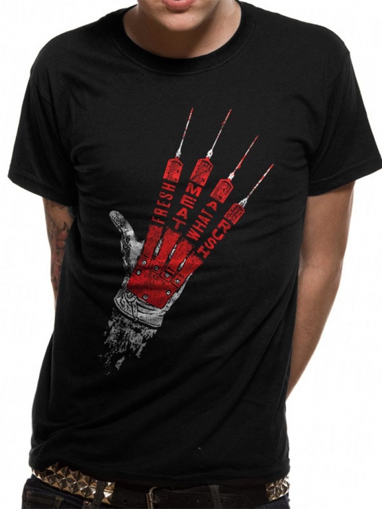 NIGHTMARE ON ELM STREET - FRESH MEAT ! ORIGINAL schwarz Grössen S M L XL 2XL