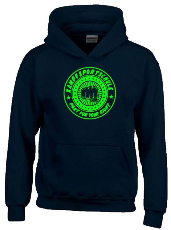 Kampfsportschule ! Hoodie Sweatshirt mit Kapuze Gr. 116 128 140 152 164 cm E-Scooter