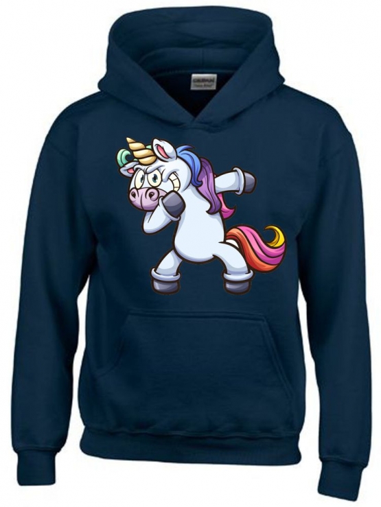 EINHORN DABBING ! T-SHIRT oder Hoodie Sweatshirt mit Kapuze Gr. 116 128 140 152 164 cm Reiten Pferde