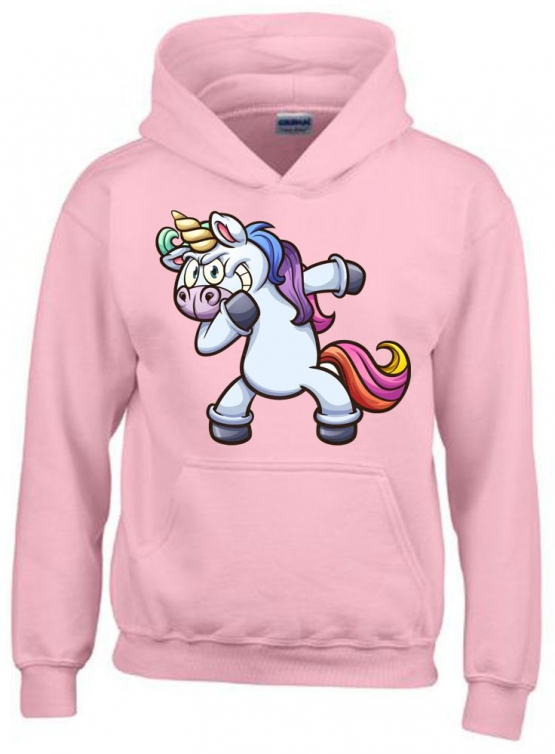 EINHORN DABBING ! T-SHIRT oder Hoodie Sweatshirt mit Kapuze Gr. 116 128 140 152 164 cm Reiten Pferde