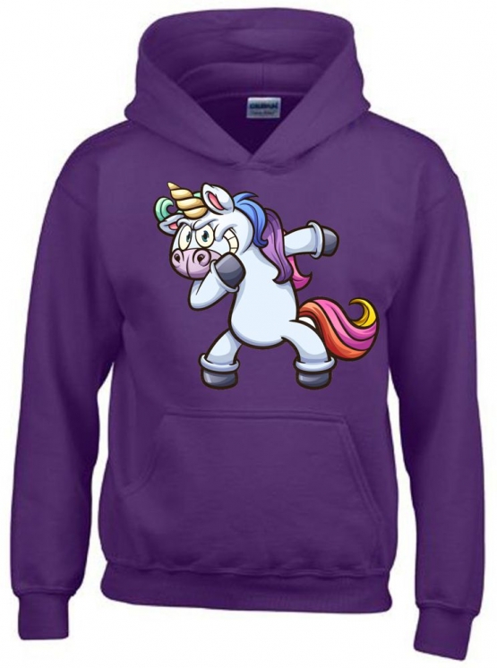 EINHORN DABBING ! T-SHIRT oder Hoodie Sweatshirt mit Kapuze Gr. 116 128 140 152 164 cm Reiten Pferde