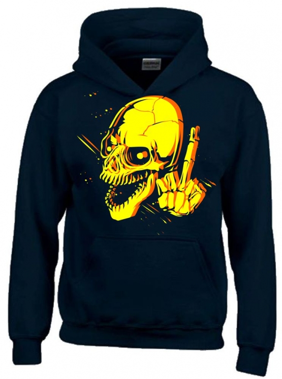 SKULL FF ! Hoodie Sweatshirt mit Kapuze Gr. 116 128 140 152 164 cm E-Scooter