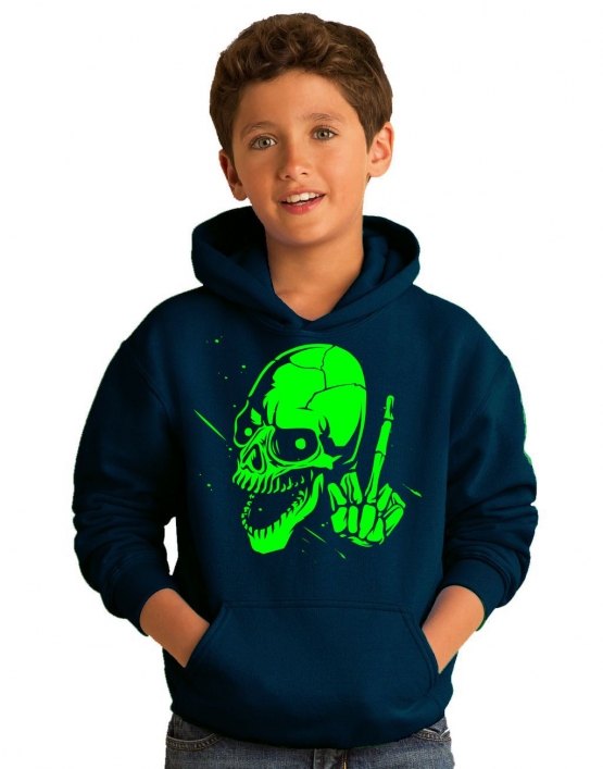 SKULL FF ! Hoodie Sweatshirt mit Kapuze Gr. 116 128 140 152 164 cm E-Scooter