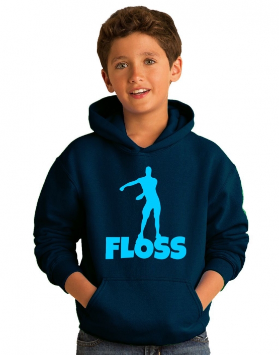 FLOSS Hoodie Sweatshirt mit Kapuze Gr. 116 128 140 152 164 cm