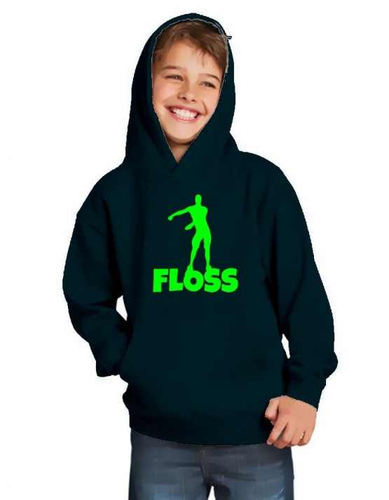 FLOSS Hoodie Sweatshirt mit Kapuze Gr. 116 128 140 152 164 cm