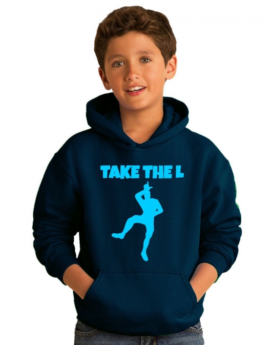 TAKE THE L Hoodie Sweatshirt mit Kapuze Gr. 116 128 140 152 164 cm