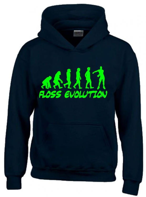 FLOSS EVOLUTION Hoodie Sweatshirt mit Kapuze Gr. 116 128 140 152 164 cm