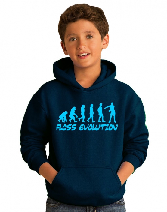 FLOSS EVOLUTION Hoodie Sweatshirt mit Kapuze Gr. 116 128 140 152 164 cm