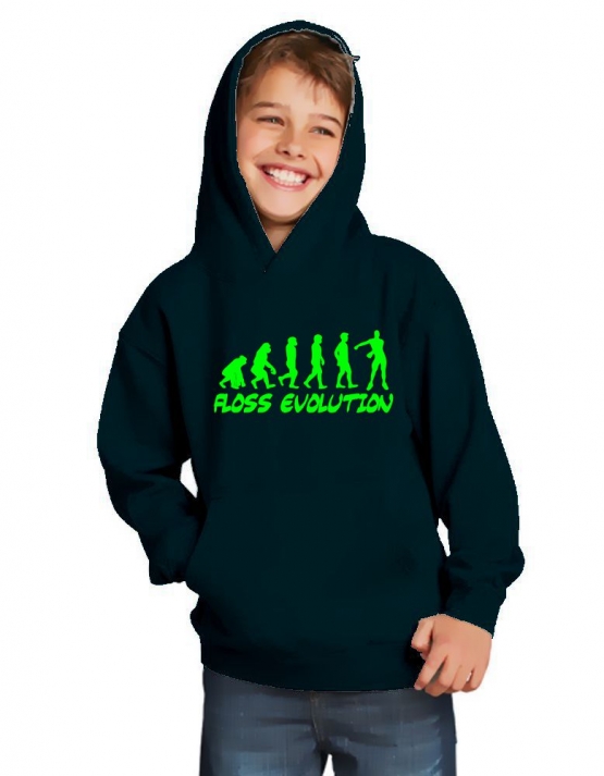 FLOSS EVOLUTION Hoodie Sweatshirt mit Kapuze Gr. 116 128 140 152 164 cm