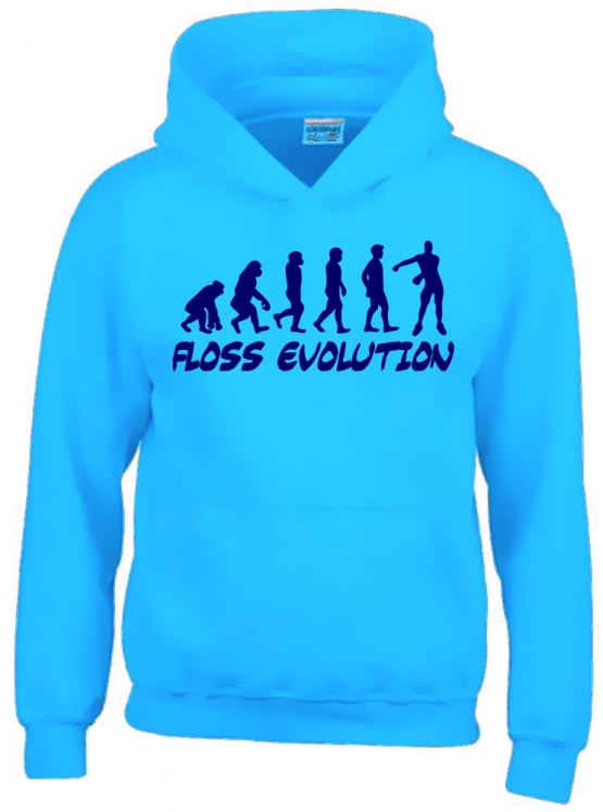 FLOSS EVOLUTION Hoodie Sweatshirt mit Kapuze Gr. 116 128 140 152 164 cm