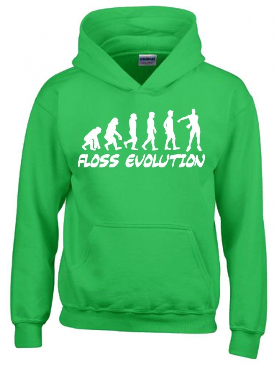 FLOSS EVOLUTION Hoodie Sweatshirt mit Kapuze Gr. 116 128 140 152 164 cm