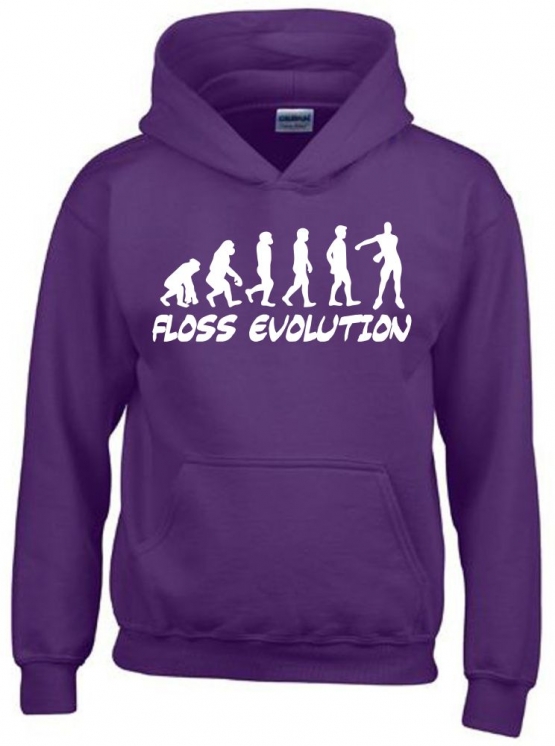 FLOSS EVOLUTION Hoodie Sweatshirt mit Kapuze Gr. 116 128 140 152 164 cm