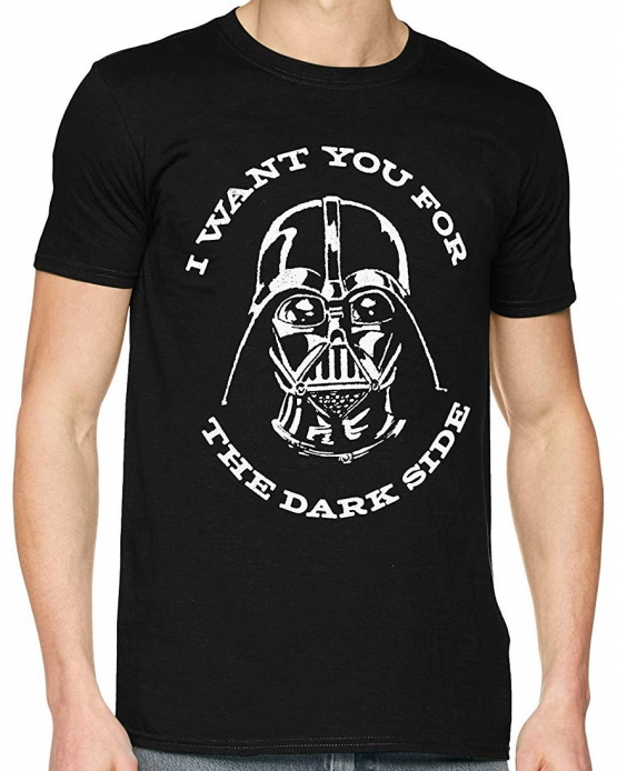 STAR WARS SITH VADER LOGO I want you for the Darkside ORIGINAL Schwarz Grössen S M L XL 2XL