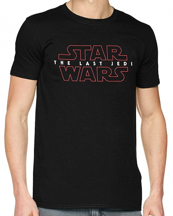 STAR WARS 8 THE LAST JEDI LOGO ORIGINAL Schwarz Grössen S M L XL 2XL