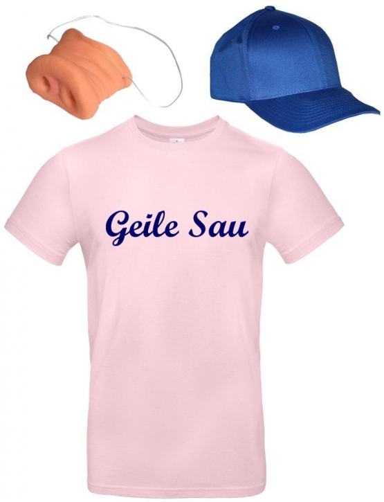 Schweine Kostüm Partyschwein Feierschwein Laberschwein Kampfschwein Glücksschwein vers. zur Auswahl  Gruppenkostüm Gr.S M L XL XXL 3XL