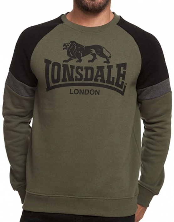 Lonsdale London  Sweatshirt  oliv grau schwarz Gr. S M L XL XXL