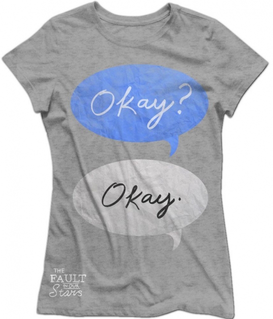 Fault in our Stars - Okay ? Okay ! Original Gr. S L XL grau melliert