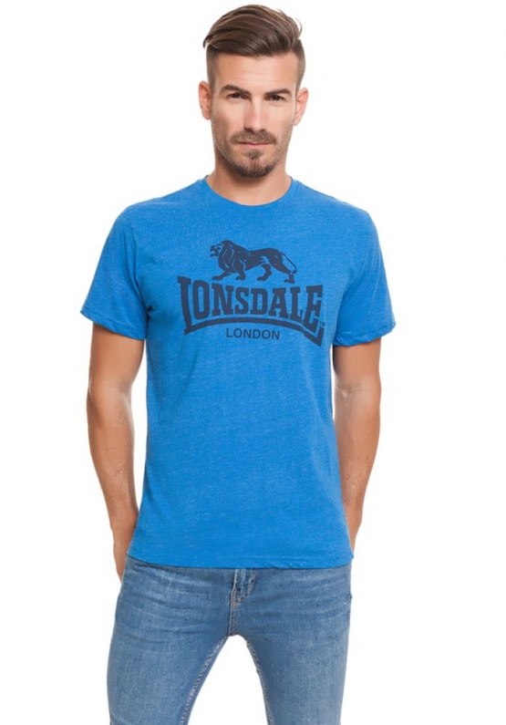 Lonsdale London T-Shirt Blau meliert   Gr. S M L XL XXL