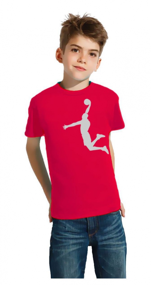 DUNK Basketball Slam Dunkin Kinder T-Shirt Kids Gr.128 - 164 cm