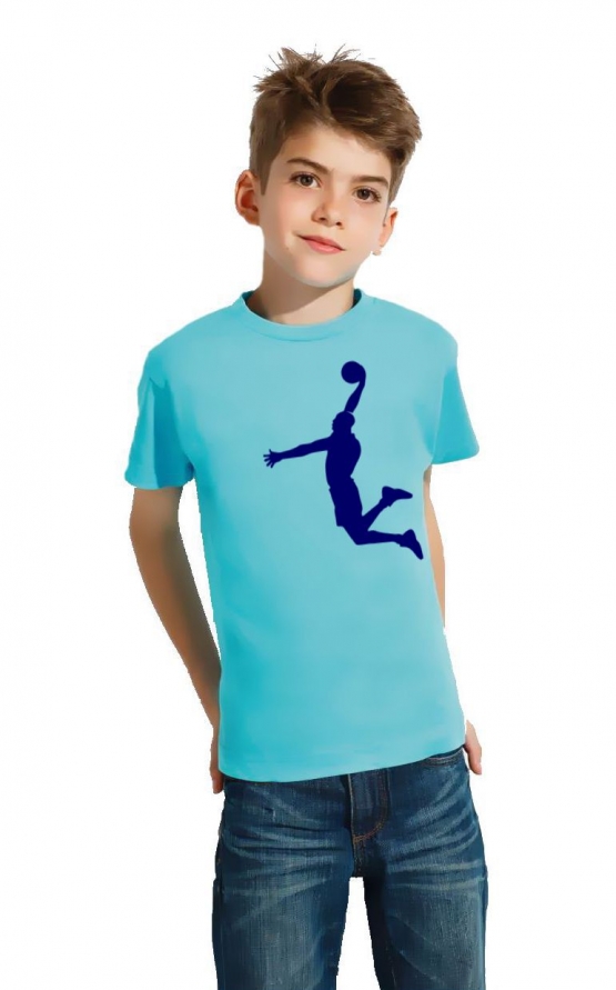 DUNK Basketball Slam Dunkin Kinder T-Shirt Kids Gr.128 - 164 cm