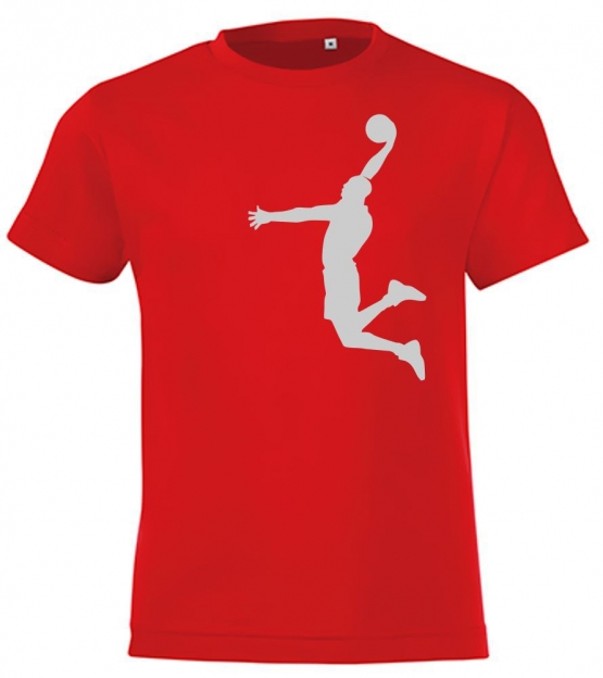 DUNK Basketball Slam Dunkin Kinder T-Shirt Kids Gr.128 - 164 cm