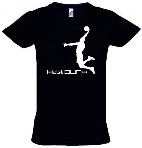 Habt DUNK Basketball Slam Dunkin Kinder T-Shirt Kids Gr.128 - 164 cm