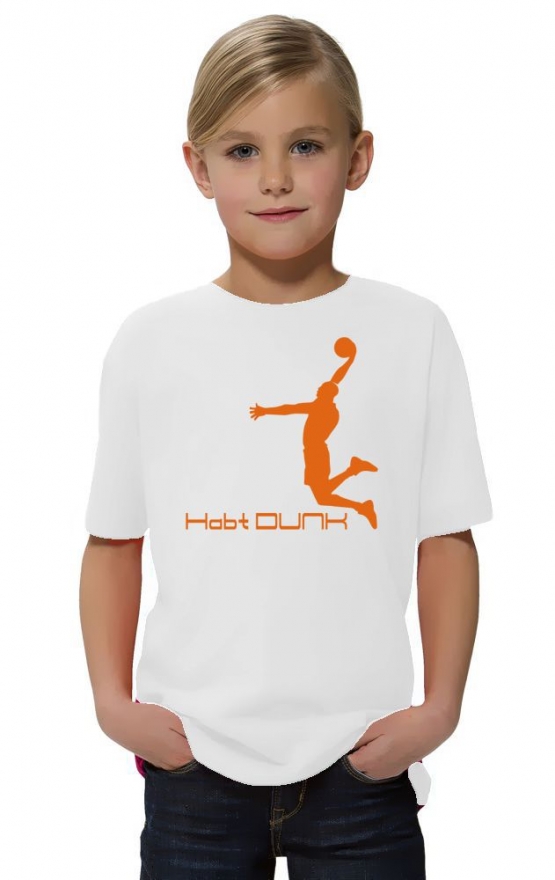 Habt DUNK Basketball Slam Dunkin Kinder T-Shirt Kids Gr.128 - 164 cm