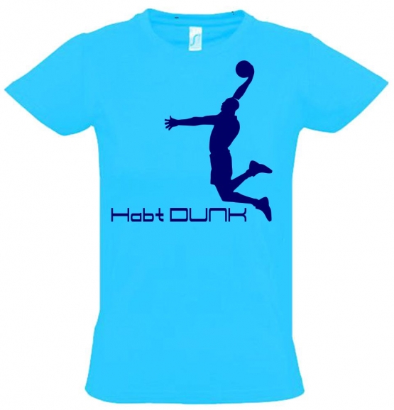 Habt DUNK Basketball Slam Dunkin Kinder T-Shirt Kids Gr.128 - 164 cm