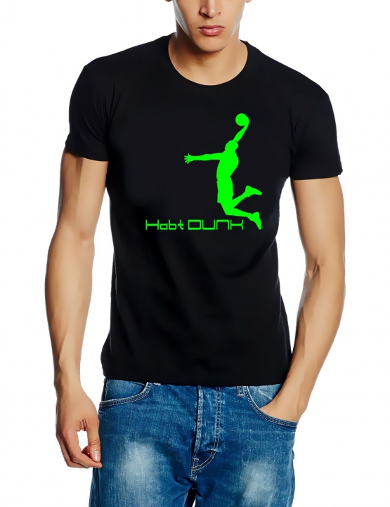 Habt DUNK Basketball Slam Dunkin Erwachsenen T-Shirt Gr.S M L XL XXL 3XL 4XL 5XL