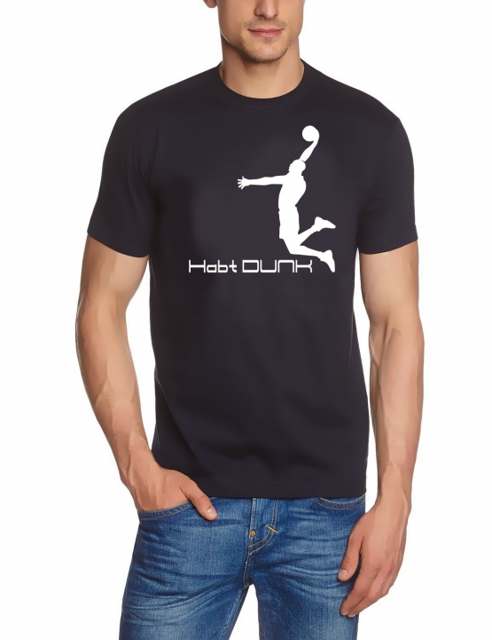 Habt DUNK Basketball Slam Dunkin Erwachsenen T-Shirt Gr.S M L XL XXL 3XL 4XL 5XL