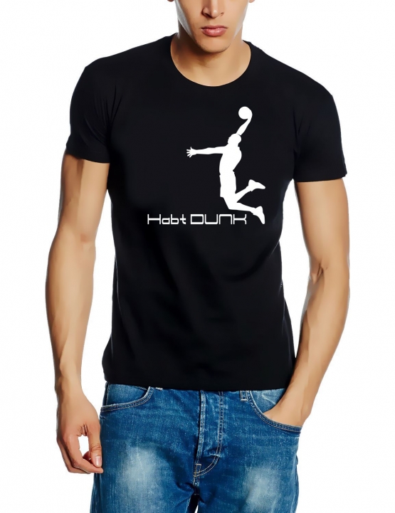 Habt DUNK Basketball Slam Dunkin Erwachsenen T-Shirt Gr.S M L XL XXL 3XL 4XL 5XL