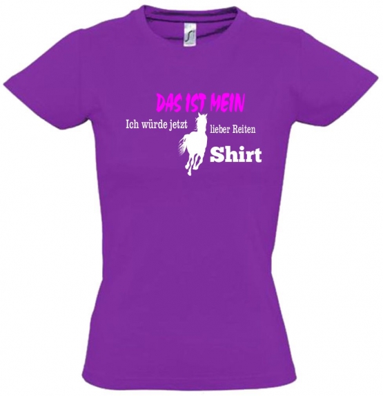 Das ist mein ich würde jetzt lieber Reiten Shirt ! T-SHIRT Gr. 116 128 140 152 164 cm und Damen XS S M L XL