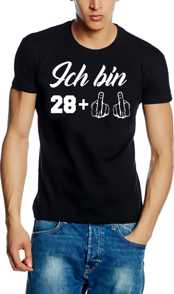 ICH BIN 28 + 2 Jahre alt !  ORIGINAL schwarz Grössen S M L XL 2XL