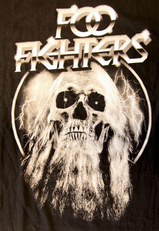 FOO FIGHTERS special Skull Flash  ORIGINAL schwarz Grössen S M L XL