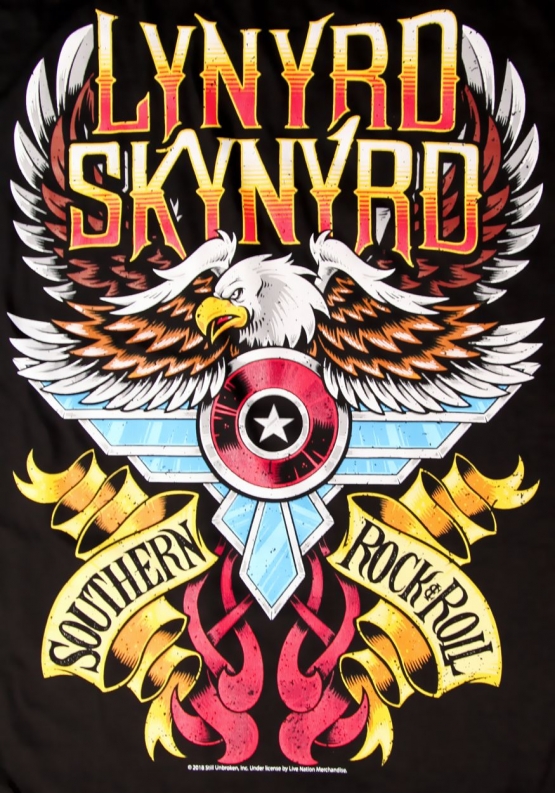 LYNYRD SKYNYRD SOUTH N ROCKROLL Südstaaten ORIGINAL Schwarz Grössen S M L XL